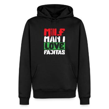 Fajita Tex-mex Cuisine Nourriture Foodie Texas Mexicain - Sweat à capuche Premium bio Homme - noir - Devant - Nico (187cm)