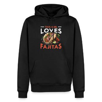 Fajita Tex-mex Cuisine Nourriture Foodie Texas Mexicain - Sweat à capuche Premium bio Homme - noir - Devant - Nico (187cm)