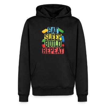Master Builder Briques Blocs Jouer Jouets - Sweat à capuche Premium bio Homme - noir - Devant - Nico (187cm)