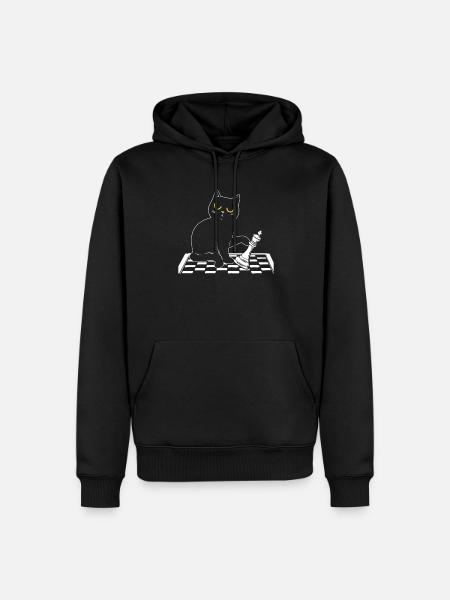 Chess Board Game Checkmate Strategy Chess Player - Men’s Premium Organic Hoodie - black