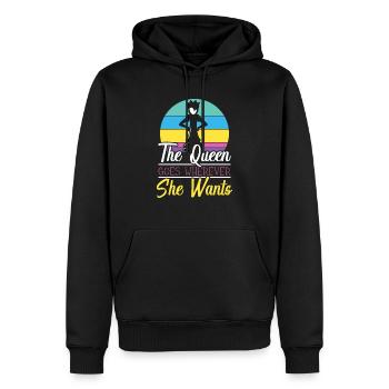 Schachbrettspiel Schachmatt Strategie Schachspieler - Männer Premium Bio Hoodie - Schwarz - Vorne - Nico (187cm)