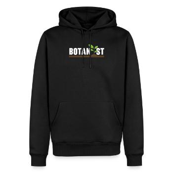 Botanist Garden Plant Gardener Botany Gardening - Men’s Premium Organic Hoodie - black - Front - Nico (187cm)