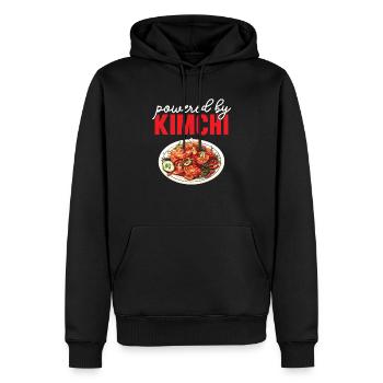 Kimchi Lover Cuisine coréenne Nourriture épicée Corée du Sud - Sweat à capuche Premium bio Homme - noir - Devant - Nico (187cm)