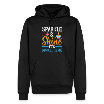 Frohes Diwali Diwali Fest Indischer Hinduismus - Männer Premium Bio Hoodie - Schwarz - Vorne - Nico (187cm)