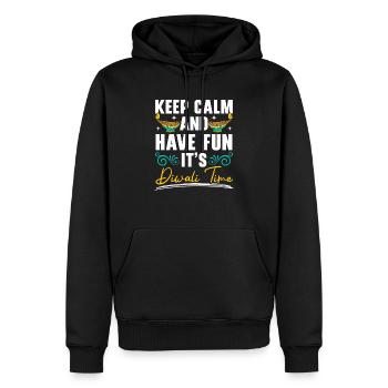 Frohes Diwali Diwali Fest Indischer Hinduismus - Männer Premium Bio Hoodie - Schwarz - Vorne - Nico (187cm)