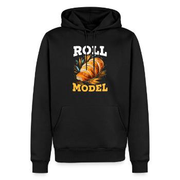 Bäcker Bäckerei Kuchen Brot Muffin Gebäck Lebensmittel Backen - Männer Premium Bio Hoodie - Schwarz - Vorne - Nico (187cm)