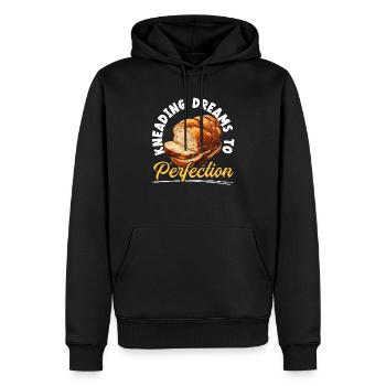 Bäcker Bäckerei Kuchen Brot Muffin Gebäck Lebensmittel Backen - Männer Premium Bio Hoodie - Schwarz - Vorne - Nico (187cm)