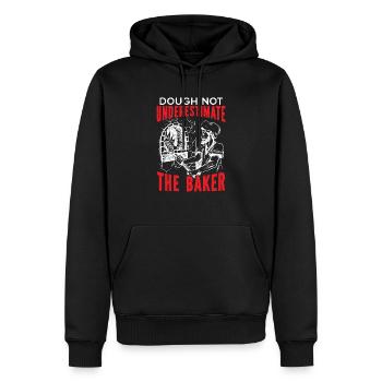 Bäcker Bäckerei Kuchen Brot Muffin Gebäck Lebensmittel Backen - Männer Premium Bio Hoodie - Schwarz - Vorne - Nico (187cm)