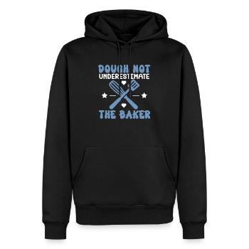 Bäcker Bäckerei Kuchen Brot Muffin Gebäck Lebensmittel Backen - Männer Premium Bio Hoodie - Schwarz - Vorne - Nico (187cm)