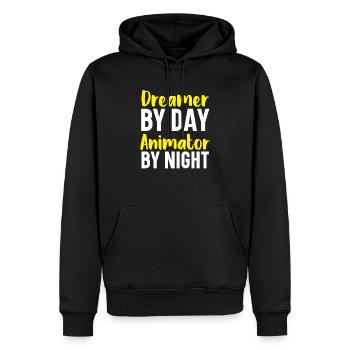 3d Animator Animate Key Frames Rendering Animation - Sweat à capuche Premium bio Homme - noir - Devant - Nico (187cm)
