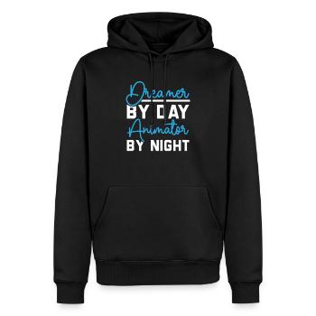3d Animator Animate Key Frames Rendering Animation - Sweat à capuche Premium bio Homme - noir - Devant - Nico (187cm)
