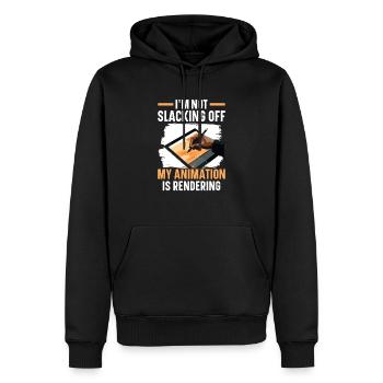 3d Animator Animate Key Frames Rendering Animation - Sweat à capuche Premium bio Homme - noir - Devant - Nico (187cm)