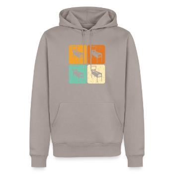 Pinball Machine Arcade Game Classic Video Game - Men’s Premium Organic Hoodie - taupe - Front - Nico (187cm)