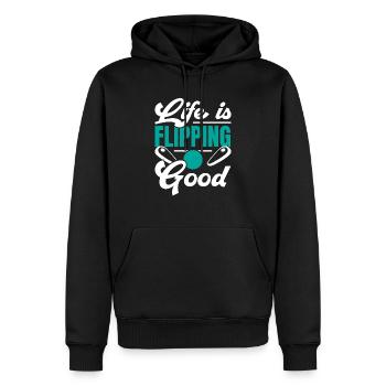Pinball Machine Arcade Game Classic Video Game - Men’s Premium Organic Hoodie - black - Front - Nico (187cm)