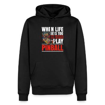 Flipperautomat Arcade-Spiel Klassisches Videospiel - Männer Premium Bio Hoodie - Schwarz - Vorne - Nico (187cm)