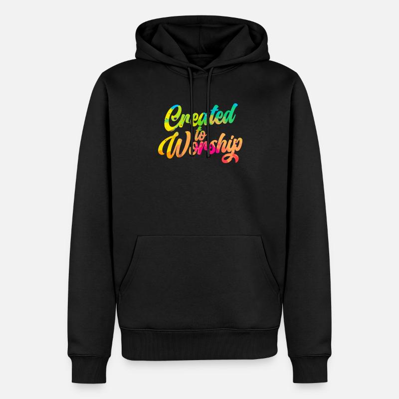 Citations chrétiennes Christianisme croyant chrétien - Sweat à capuche Premium bio Homme - noir