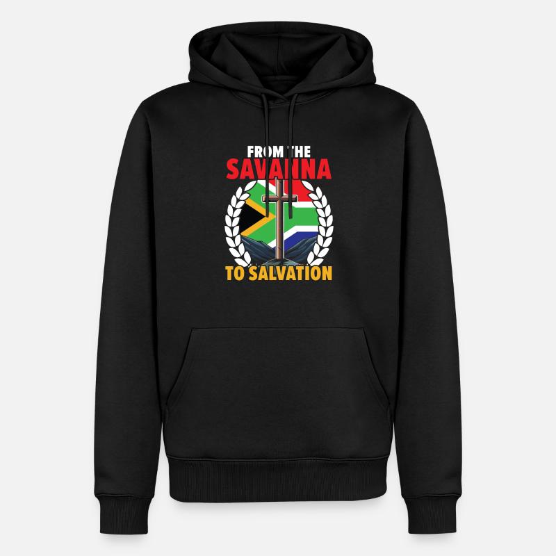Christianisme afro-américain afro-américain Noir - Sweat à capuche Premium bio Homme - noir