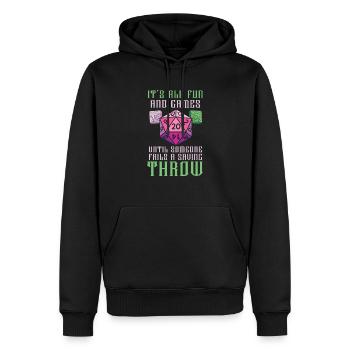 Rollenspiel Videospiel Spieler Gamer Gaming - Männer Premium Bio Hoodie - Schwarz - Vorne - Nico (187cm)