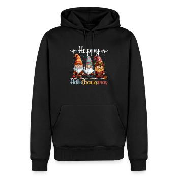 Hallothanksmas Halloween Thanksgiving Weihnachten - Männer Premium Bio Hoodie - Schwarz - Vorne - Nico (187cm)