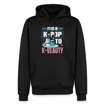K-Beauty Hautpflege Oppa Korean Beauty Südkorea - Männer Premium Bio Hoodie - Schwarz - Vorne - Nico (187cm)