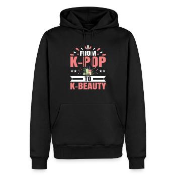K-Beauty Hautpflege Oppa Korean Beauty Südkorea - Männer Premium Bio Hoodie - Schwarz - Vorne - Nico (187cm)