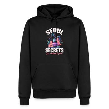K-Beauty Hautpflege Oppa Korean Beauty Südkorea - Männer Premium Bio Hoodie - Schwarz - Vorne - Nico (187cm)