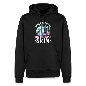 K-Beauty Hautpflege Oppa Korean Beauty Südkorea - Männer Premium Bio Hoodie - Schwarz - Vorne - Nico (187cm)