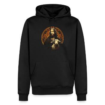 Goat Lover Kid Ranch Wool Farm Animal Farming - Sweat à capuche Premium bio Homme - noir - Devant - Nico (187cm)
