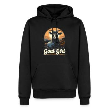 Goat Lover Kid Ranch Wool Farm Animal Farming - Sweat à capuche Premium bio Homme - noir - Devant - Nico (187cm)