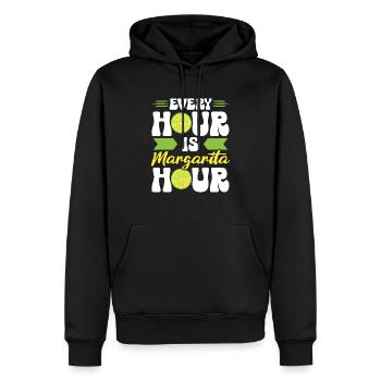 Margarita Lover Alcohol Drinker Mexican Cocktail - Men’s Premium Organic Hoodie - black - Front - Nico (187cm)