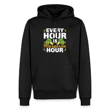 Margarita Lover Alcohol Drinker Mexican Cocktail - Men’s Premium Organic Hoodie - black - Front - Nico (187cm)