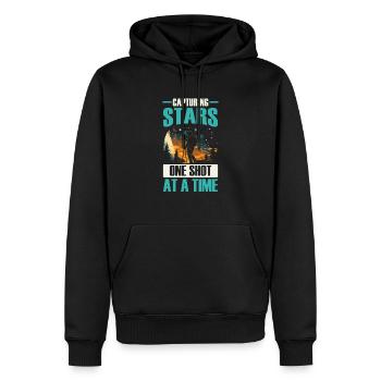 Astrophotographie Appareil photo Astronomie astronomique - Sweat à capuche Premium bio Homme - noir - Devant - Nico (187cm)