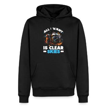 Astrophotography Camera Astronomical Astronomy - Men’s Premium Organic Hoodie - black - Front - Nico (187cm)