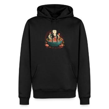Albino Ball Phyton Boa Giftige Albino-Schlange Ramen - Männer Premium Bio Hoodie - Schwarz - Vorne - Nico (187cm)