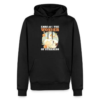 Sleeping Fox Sleepyhead Napping Sleep Fox Lover - Men’s Premium Organic Hoodie - black - Front - Nico (187cm)
