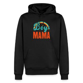 Junge Mama Beste Mama aller Zeiten Mutterschaft Muttertag - Männer Premium Bio Hoodie - Schwarz - Vorne - Nico (187cm)