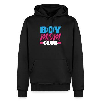 Junge Mama Beste Mama aller Zeiten Mutterschaft Muttertag - Männer Premium Bio Hoodie - Schwarz - Vorne - Nico (187cm)
