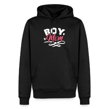 Junge Mama Beste Mama aller Zeiten Mutterschaft Muttertag - Männer Premium Bio Hoodie - Schwarz - Vorne - Nico (187cm)
