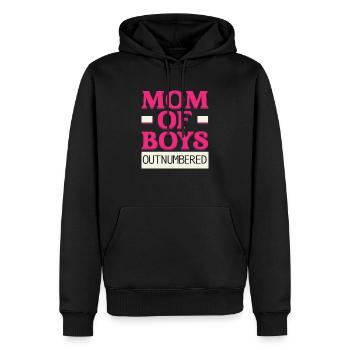 Junge Mama Beste Mama aller Zeiten Mutterschaft Muttertag - Männer Premium Bio Hoodie - Schwarz - Vorne - Nico (187cm)