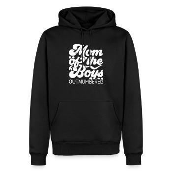 Junge Mama Beste Mama aller Zeiten Mutterschaft Muttertag - Männer Premium Bio Hoodie - Schwarz - Vorne - Nico (187cm)
