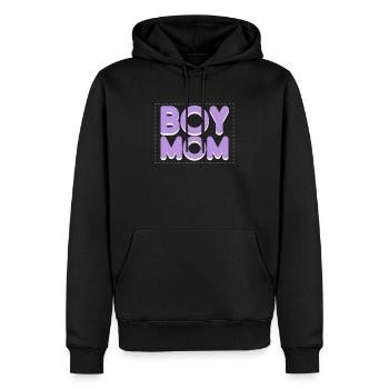Junge Mama Beste Mama aller Zeiten Mutterschaft Muttertag - Männer Premium Bio Hoodie - Schwarz - Vorne - Nico (187cm)