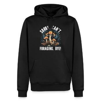 Pilzsuche Mykologie Pilze Morcheljagd - Männer Premium Bio Hoodie - Schwarz - Vorne - Nico (187cm)