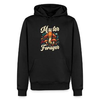 Pilzsuche Mykologie Pilze Morcheljagd - Männer Premium Bio Hoodie - Schwarz - Vorne - Nico (187cm)