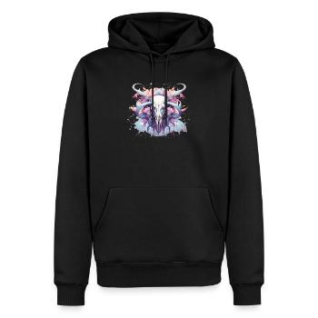 Pastel Goth Lover Soft Grunge Elephant Esthétique - Sweat à capuche Premium bio Homme - noir - Devant - Nico (187cm)