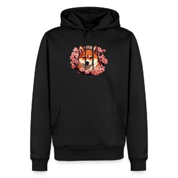 Akita Hund Liebhaber Japanische Welpenrasse Haustierbesitzer Welpe - Männer Premium Bio Hoodie - Schwarz - Vorne - Nico (187cm)