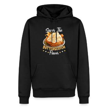 Butterscotch Sweet Caramel Food Foodie Butter - Sweat à capuche Premium bio Homme - noir - Devant - Nico (187cm)