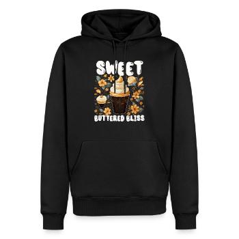 Butterscotch Sweet Caramel Food Foodie Butter - Sweat à capuche Premium bio Homme - noir - Devant - Nico (187cm)
