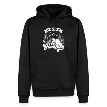 Glamping Camper Nature Camp Tente Happy Glamper - Sweat à capuche Premium bio Homme - noir - Devant - Nico (187cm)