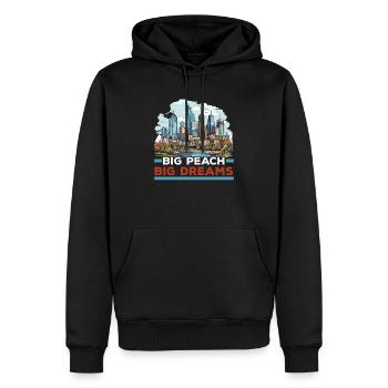 Atlanta City, Georgia, USA, Amerika, Vereinigte Staaten - Männer Premium Bio Hoodie - Schwarz - Vorne - Nico (187cm)