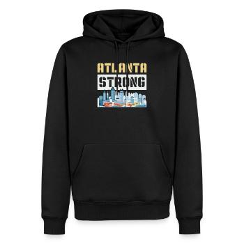 Atlanta City, Georgia, USA, Amerika, Vereinigte Staaten - Männer Premium Bio Hoodie - Schwarz - Vorne - Nico (187cm)